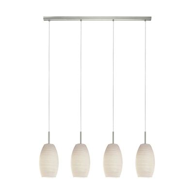 Witte design hanglamp glas, Angelino