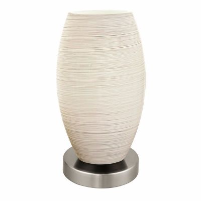 Nikkelen design tafellamp, Angelino, staal