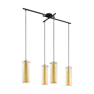 Gouden moderne hanglamp glas, Barceno