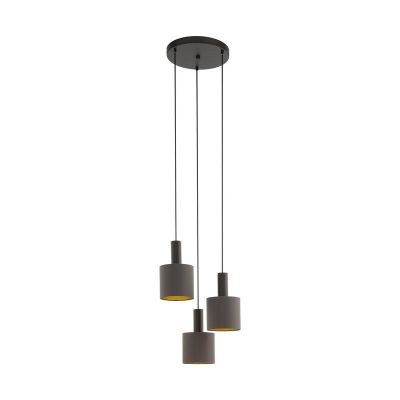 Bruine moderne hanglamp stof, Mies