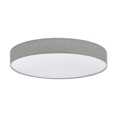 Grijze moderne plafondlamp, Sila, 60W, warm tot koud wit verstelbare LED, met afstandsbediening