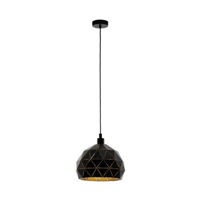 Zwarte moderne hanglamp staal, Silva