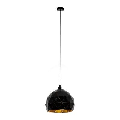 Zwarte moderne hanglamp staal, Silva