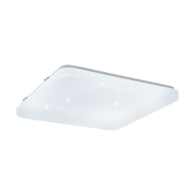 Witte plafonniere Eloise, staal, 17w 3000K (warm wit) LED