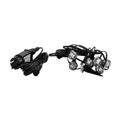 Transparante prikspot Vanja, kunststof, 3W 3000K (warm wit) LED