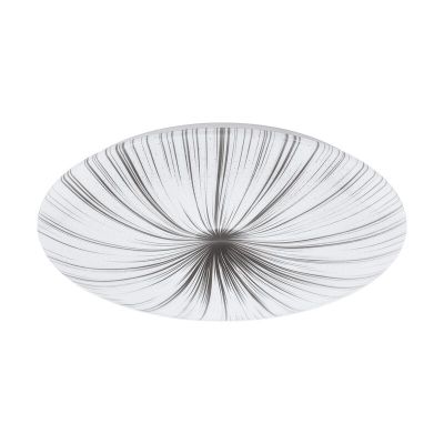 Witte plafonniere Josta, staal, 33w 3000K (warm wit) LED