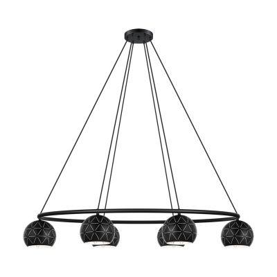 Zwarte moderne hanglamp staal, Madelein