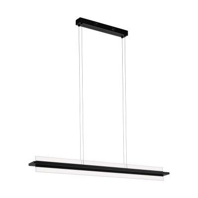 Zwarte moderne hanglamp aluminium, Twan, 14W, 3000K LED