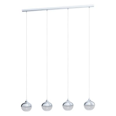 Chromen hanglamp staal, Evelyn