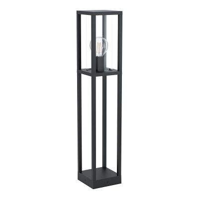 Zwarte moderne buitenlamp, Laszlo, aluminium, IP54