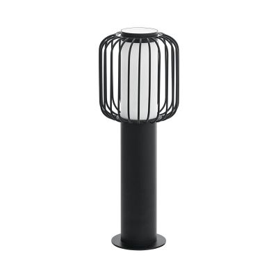 Zwarte moderne buitenlamp, Latife, staal, IP44