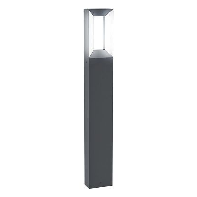 Zwarte moderne buitenlamp, Larisa, aluminium, 5w 3000K (warm wit) LED