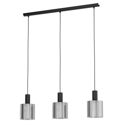 Moderne hanglamp rookglas, Paulina