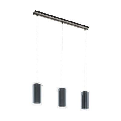 Nikkelen moderne hanglamp glas, Barceno