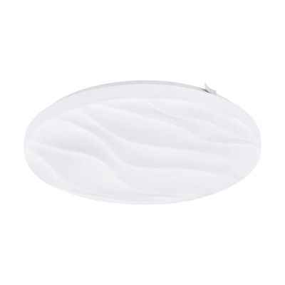 Witte plafonniere Aniel, staal, 17w 3000K (warm wit) LED