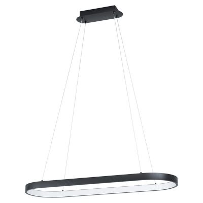 Zwarte moderne hanglamp kunststof, Maira, 30W, 3000K LED