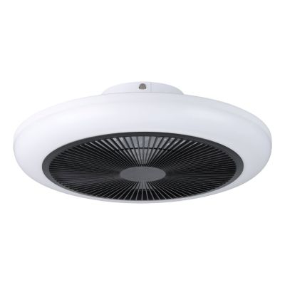 Witte moderne plafondventilator kunststof, Henny, 5,2W, warm tot koud wit verstelbare LED, met afstandsbediening