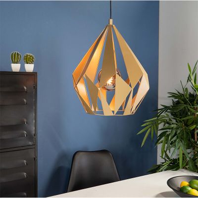 Gouden industriële hanglamp aluminium, Acri