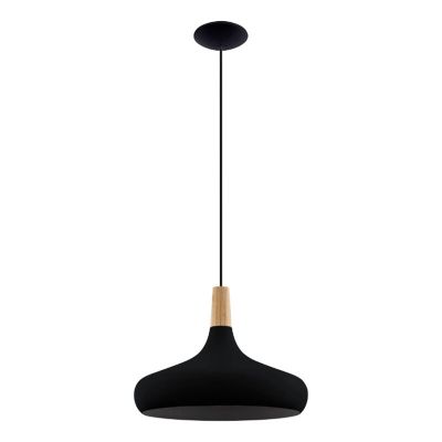 Zwarte hanglamp aluminium, Tjebbe