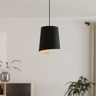 Zwarte landelijke hanglamp aluminium, Vincenzo