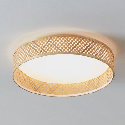Bruine moderne plafonnière aluminium, Jolene, 24W, 3000K LED