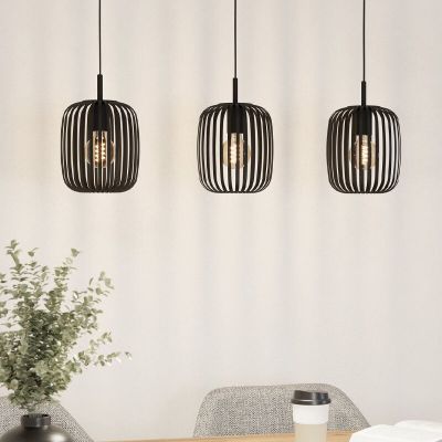 Zwarte industriële hanglamp aluminium, Pietro