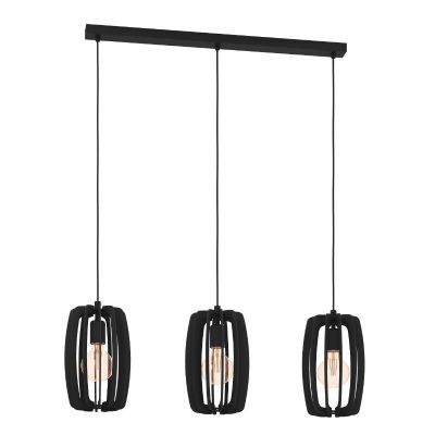 Houten hanglamp zwart, Wilko