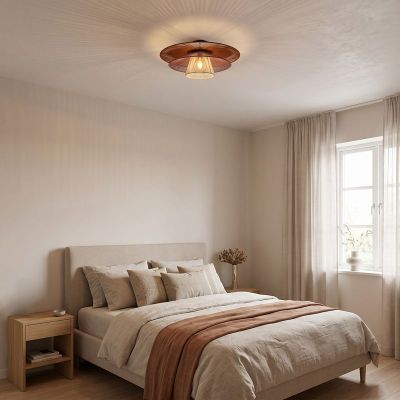 Veelkleurige landelijke plafondlamp stof, Pignona