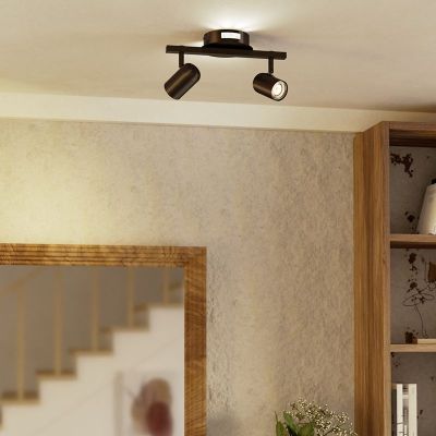 Bronzen moderne plafondspot staal, Montemurro, 3,7W, white switch LED