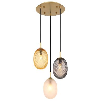 Veelkleurige retro hanglamp glas, Dilata