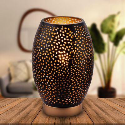 Zwarte moderne tafellamp metaal, Bilboa