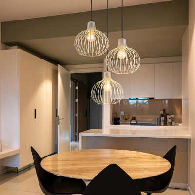 Crème industriële hanglamp metaal, Manpreet