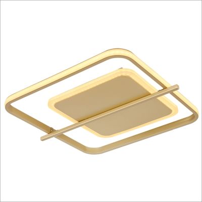 Gouden design plafonnière aluminium, Reinald, 36W, 3000K LED