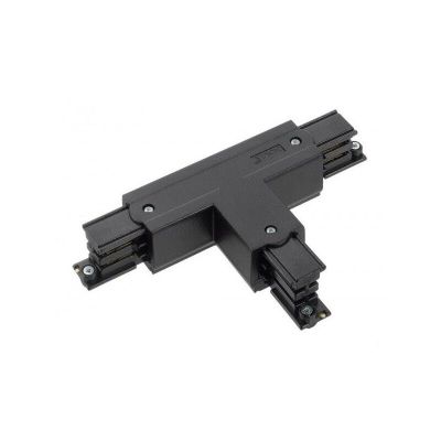 Zwart T-Stuk, aarde rechts, 3-fase