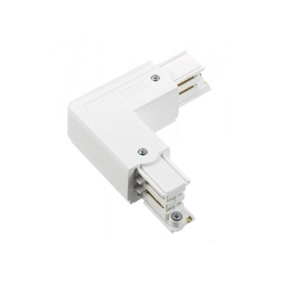 Wit hoekstuk, aarde Rechts, 3-fase