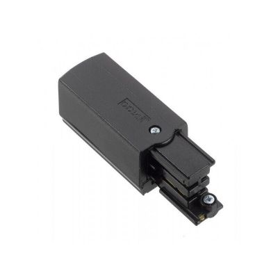 Zwarte aansluitdoos, aarde Links, 3-fase