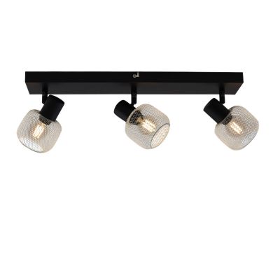 Grijze plafondspot Emado, metaal, industrieel, 3L