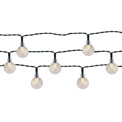 Solar snoer tuinverlichting 30 LED warm wit