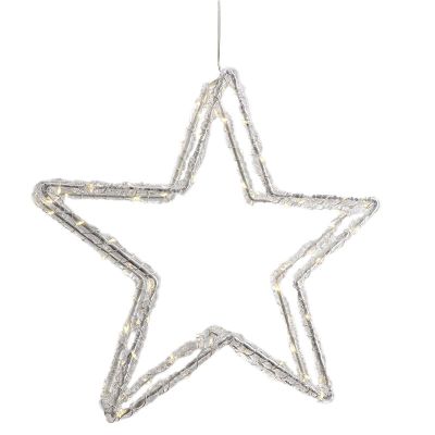 LED kerstster 80 warm witte leds, IP44