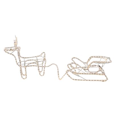 Slangverlichting rendier met slee