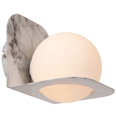 Grijze badkamer wandlamp modern, Davy, IP44