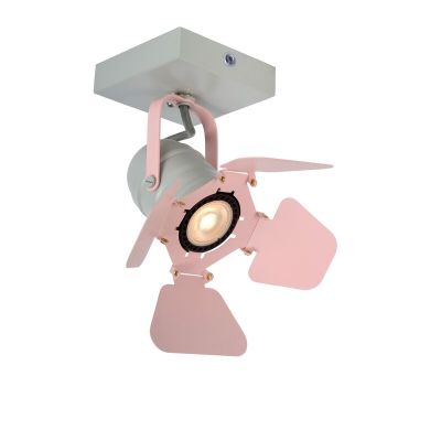 Roze kinder plafondlamp Picto, metaal