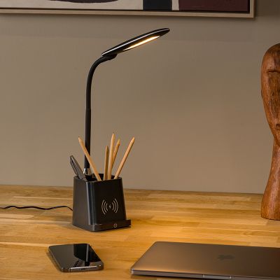 Zwarte bureaulamp modern, Penny, 4,7W, 3000K LED, met schakelaar