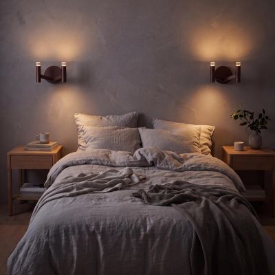 Bronzen wandlamp modern, Wellington, 3W, 2700K LED