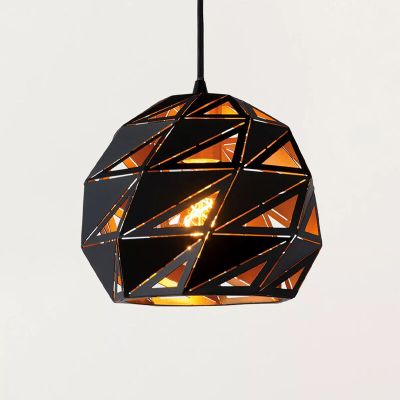 Zwarte hanglamp Malunga, Bol