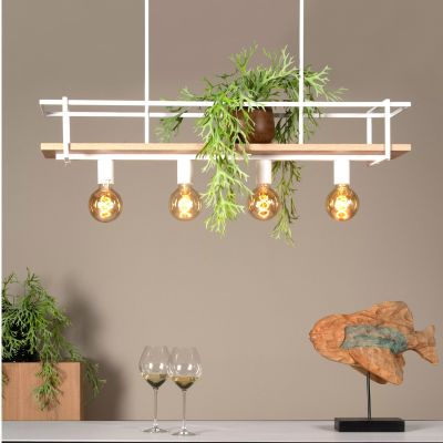 Witte hanglamp modern, Milonga