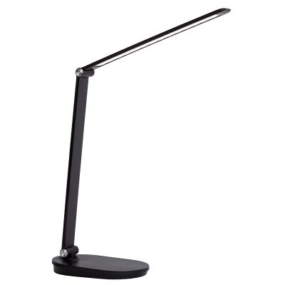 Zwarte bureaulamp modern, Aldwin, 8W, warm tot koud wit verstelbare LED, met touchdimmer