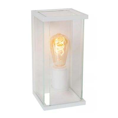 Witte buiten wandlamp met bewegingssensor modern, Claire, IP54