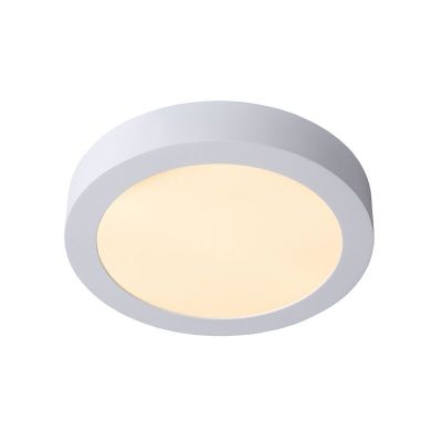 Witte plafonniere Brice, aluminium, 15w geintegreerd warm wit LED