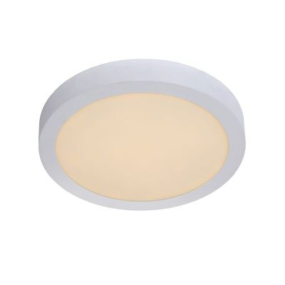 Witte plafonniere Brice, aluminium, 30w geintegreerd warm wit LED